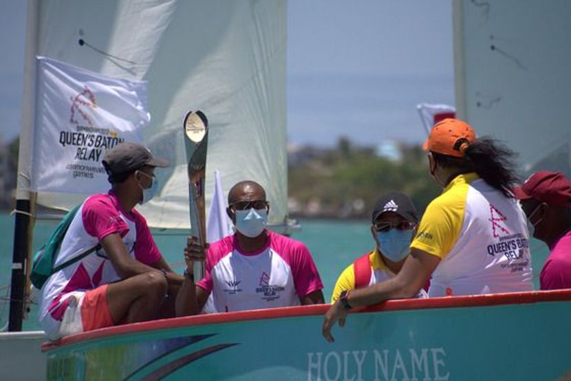The Baton sailing to Mahebourg Waterfront in Mauritius