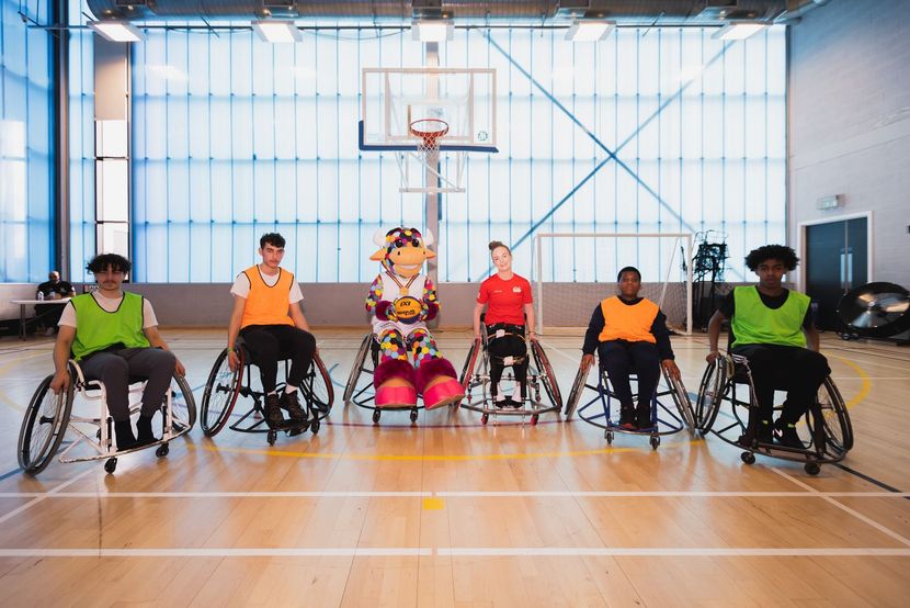 Perry and Wheelchair Basketball 3x3 Players at the Bring The Power Launch Perry and Wheelchair Basketball 3x3 Players at the Bring The Power Launch