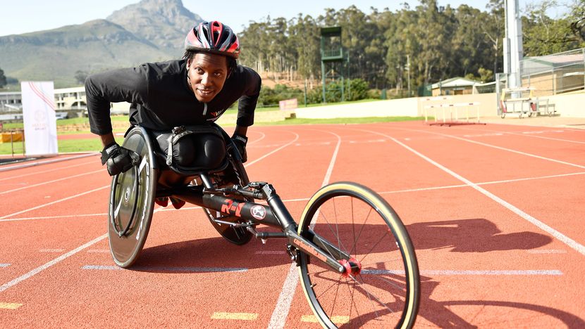 Para athlete at Stellenbosch GAPS camp in 2022