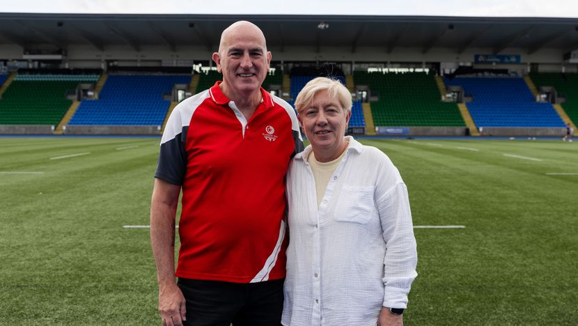 Volunteers Andy and Nicky Youl