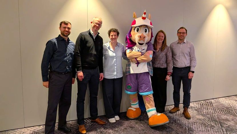 UK Anti Doping with Glasgow 2026 Mascot Finnie