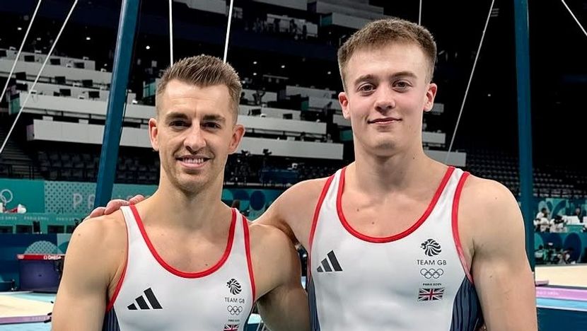 Max Whitlock & Luke Whitehouse at Paris 2024.