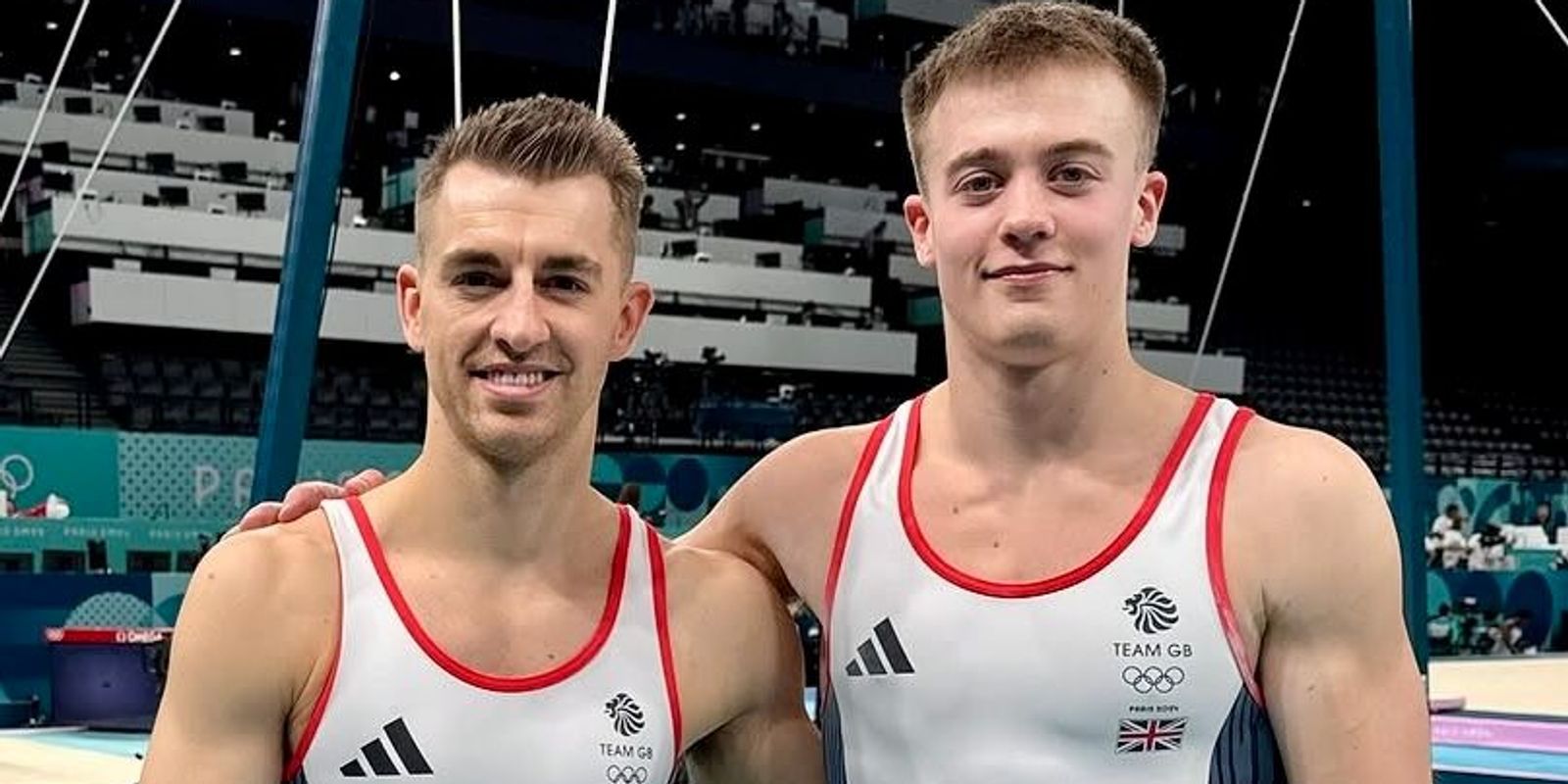 Max Whitlock & Luke Whitehouse at Paris 2024.