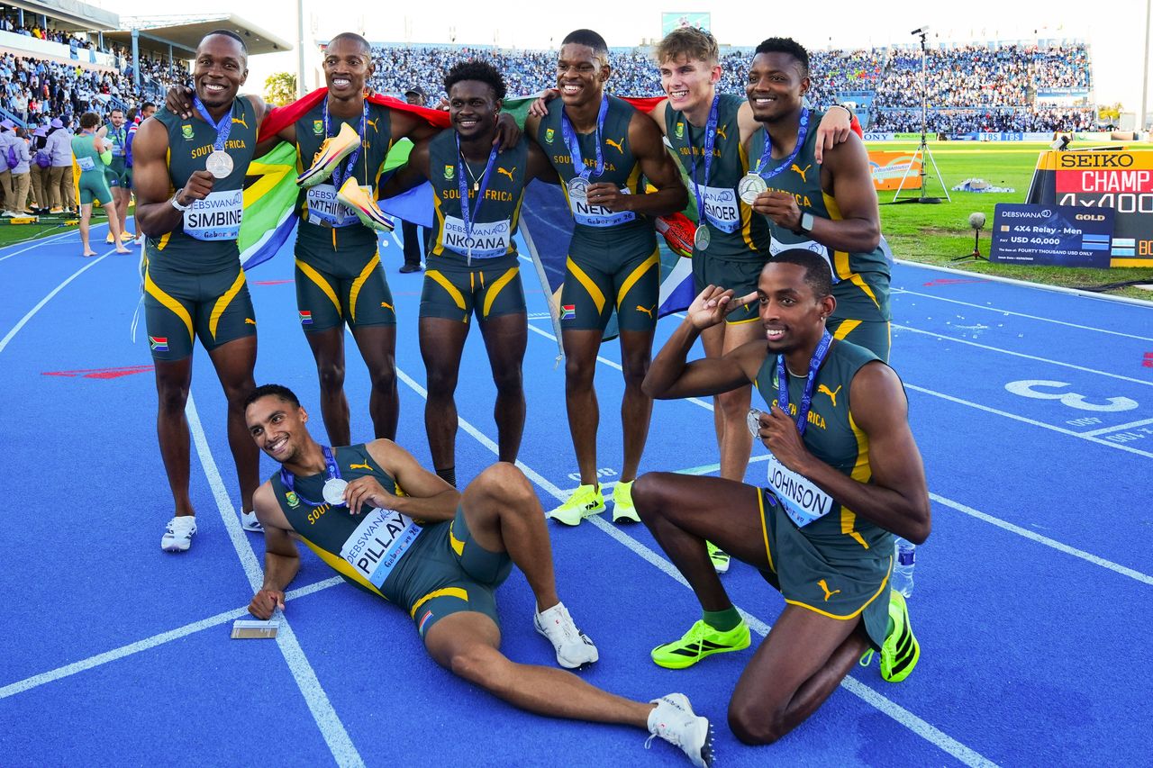 2026 World Athletics Relays - South African men celebs (Erin Groll for World Athletics)