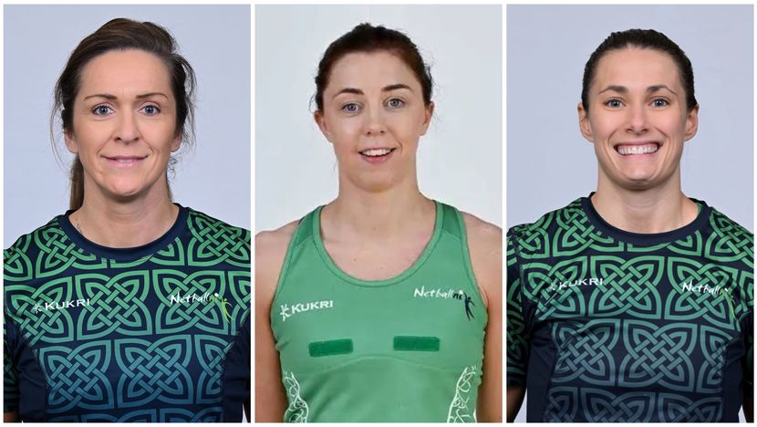 Caroline O’Hanlon,  Fionnuala Toner and Niamh Cooper - Northern Ireland netball