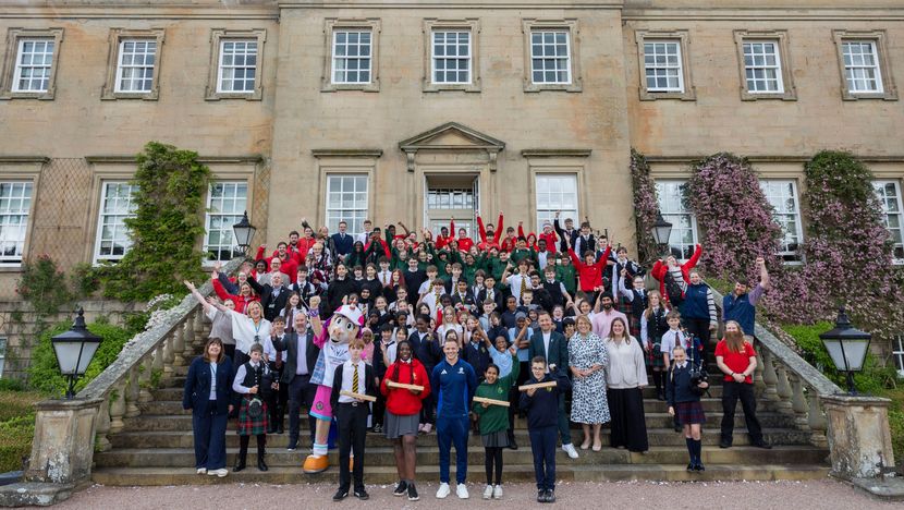 Kings Baton Relay Launch - Children from St Saviours Primary school, Patrick primary school, Quarry Brae Primary and Bellahouston Primary.