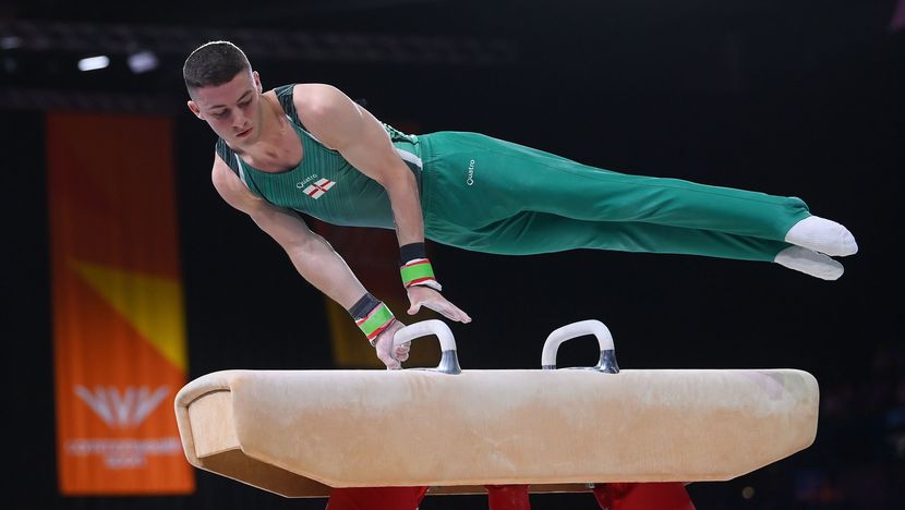 Rhys McClenaghan of Northern Ireland will rival Whitlock in the Pommel Horse (Credit: Laurence Griffiths/Getty Images)