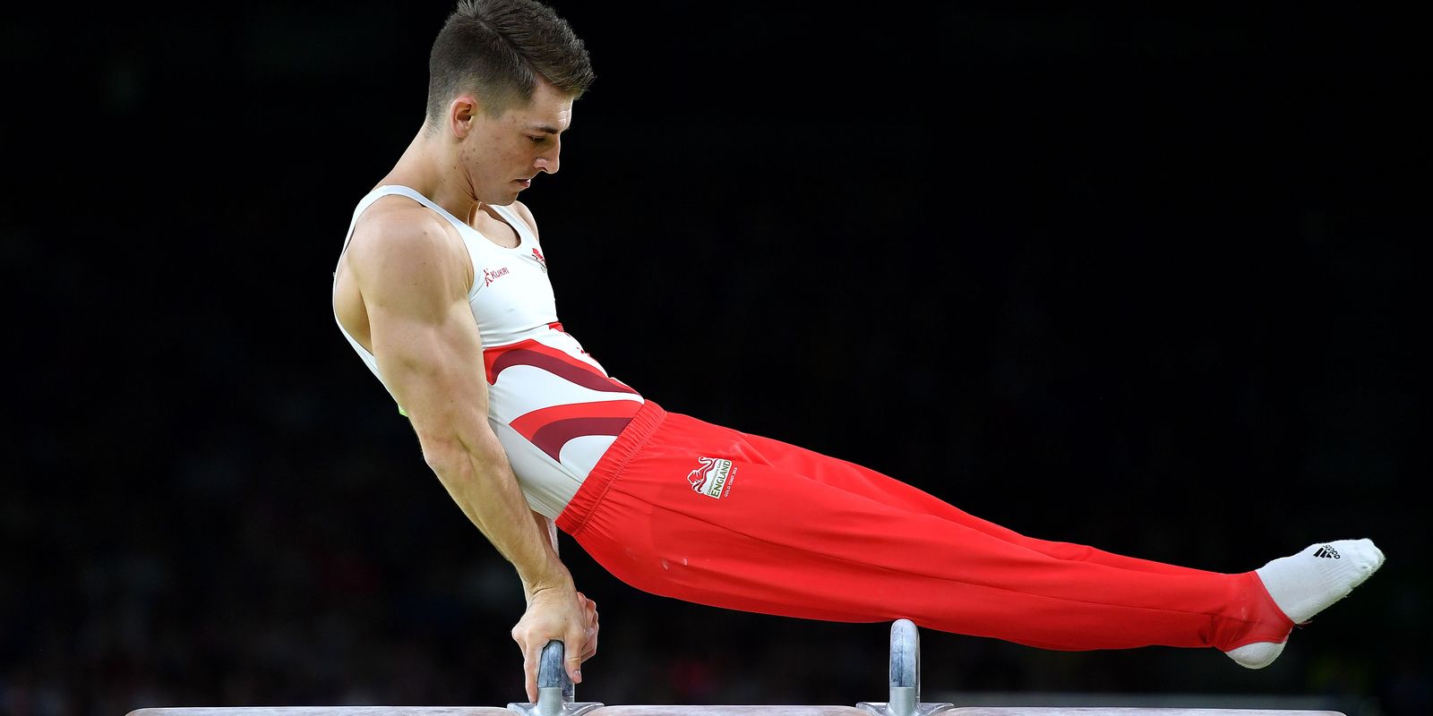 Max Whitlock on the Pummel Horse in Gold Coast 2018