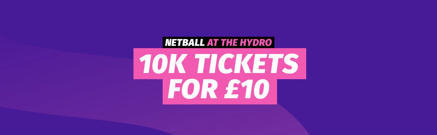 CWG NETBALL TICKETS FOR £10 landing page hero 2900x900 v1