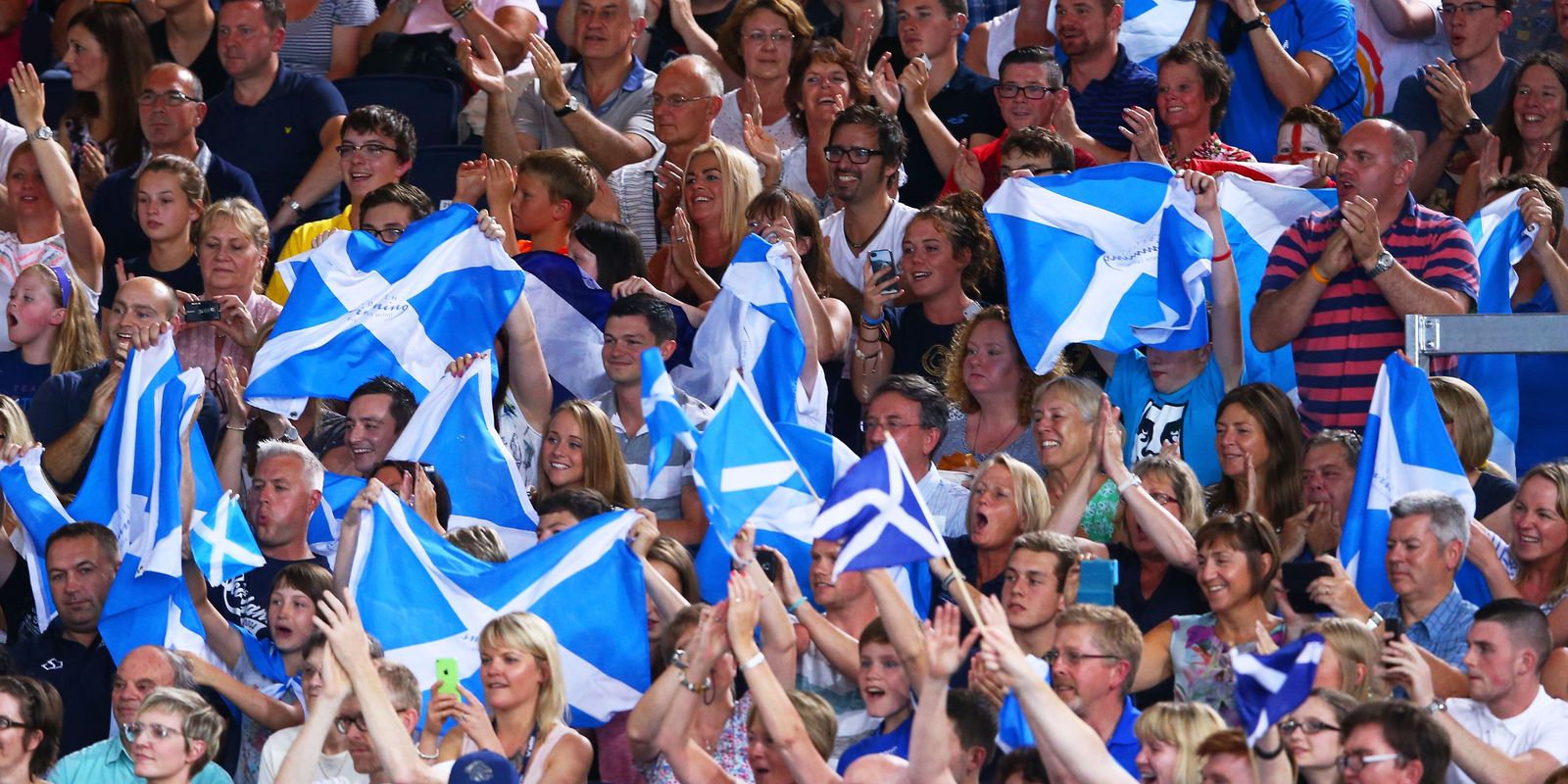 Scotland fans at Tollcross during Glasgow 2014 (Credit - Mark Kolbe - Getty Images)