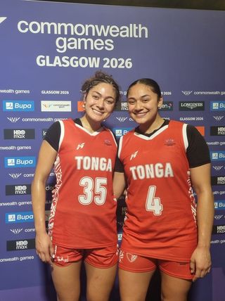 Tongan sisters and Women's Basketball 3x3 players Mele Finau and Lesila Finau
