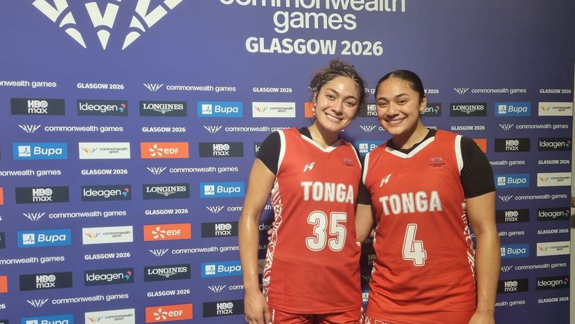 Tongan sisters and Women's Basketball 3x3 players Mele Finau and Lesila Finau