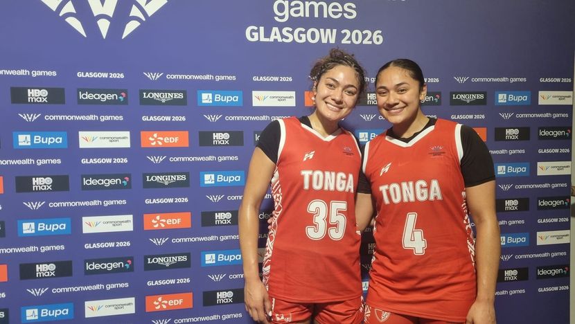 Tongan sisters and Women's Basketball 3x3 players Mele Finau and Lesila Finau