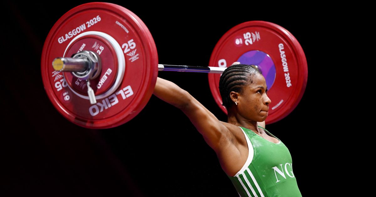 Nigeria's Onome Omolola Didih dominates Women's 53kg Weightlifting breaking three records at the Glasgow 2026 Commonwealth Games