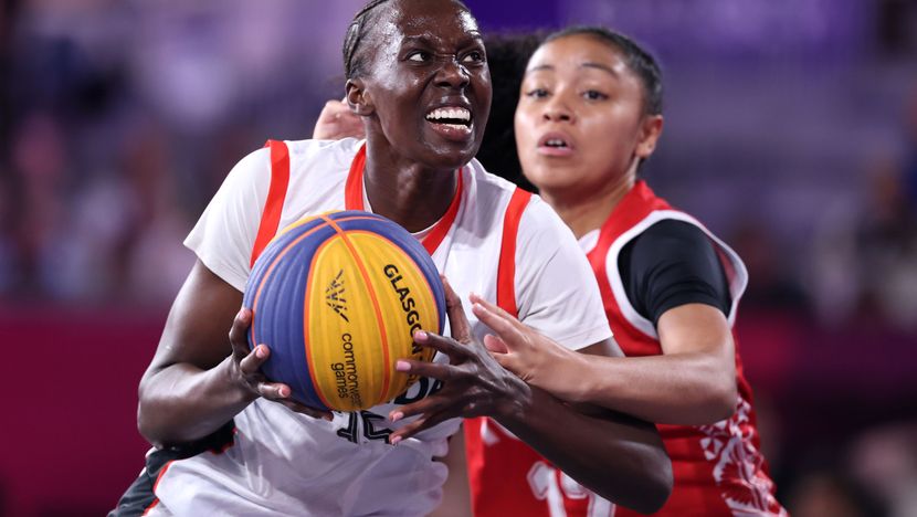 G2026: Jane Asinde of Team Uganda in the 3x3 Basketball match between Uganda and Tonga