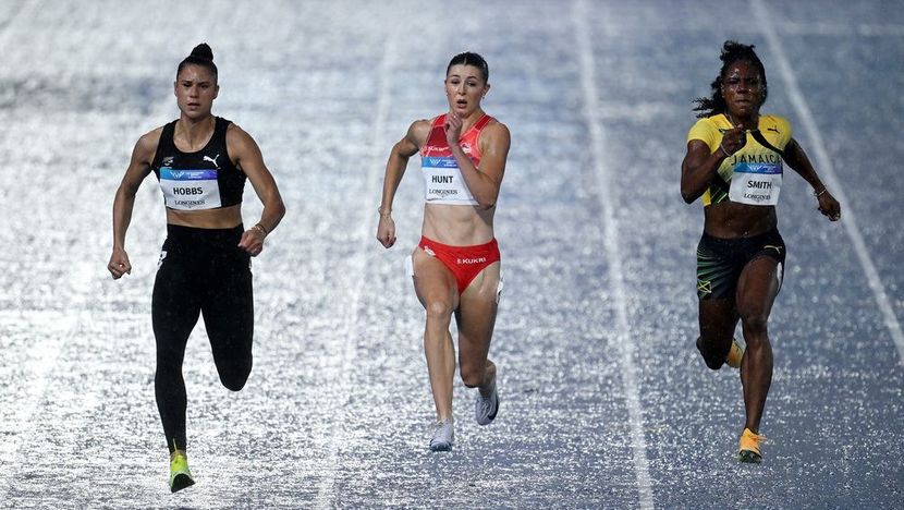 Hobbs (NZL), Hunt (ENG), Smith (JAM) Athletics