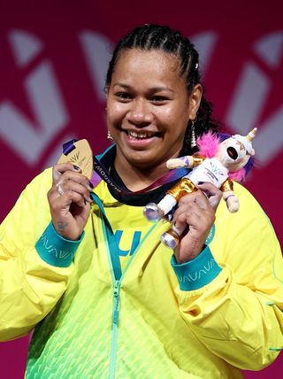 Eileen Cikamatana weightlifting Australia