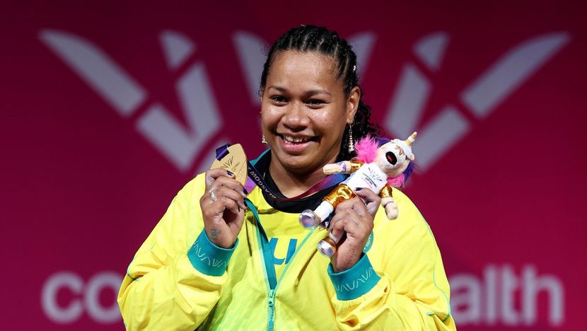 Eileen Cikamatana weightlifting Australia