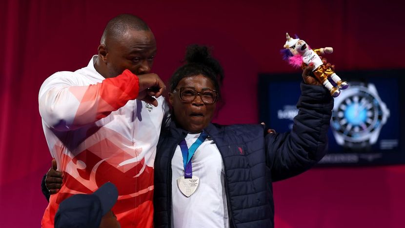 Cyrille Tchatchet weightlifting England